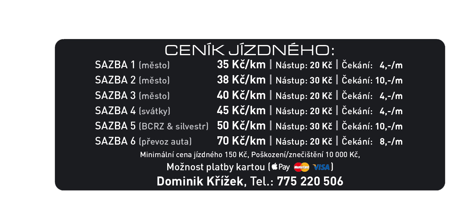 Ceník